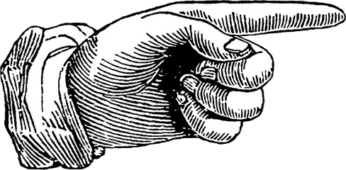 pointing hand